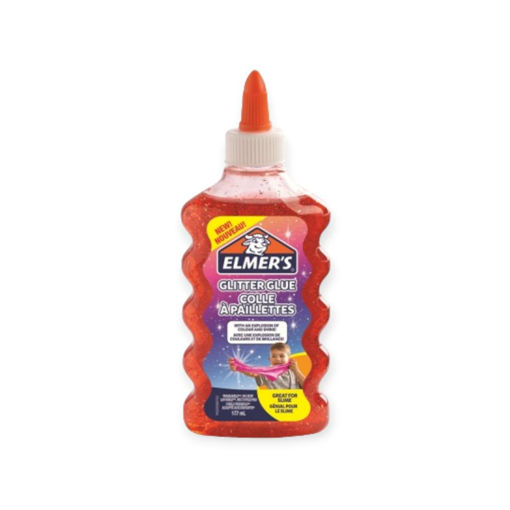 Picture of ELMERS GLITTERED GLUE RED 177ML